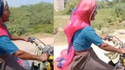 नीमच में 70 साल की दादी अम्मा का अनोखा सफर, TVS मैजिक मोपेड से निकलीं 800 किलोमीटर लंबी रामदेवरा धाम की यात्रा पर