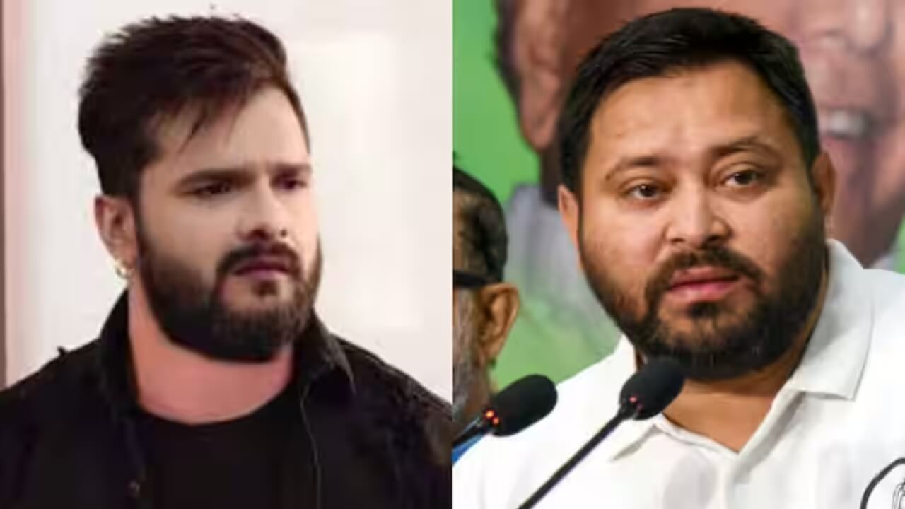 भोजपुरी सुपरस्टार खेसारी लाल ने मंच पर छेड़ दी ऐसी बात, जस्वी यादव कहने लगे जय बिहार! 