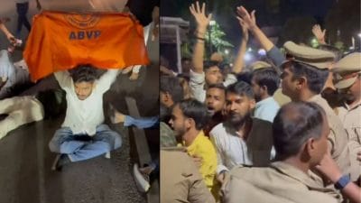 ओमप्रकाश राजभर के बयान पर भड़के ABVP कार्यकर्ता, आवास पर पथराव और पुलिस से झड़प, जानें क्या है मामला