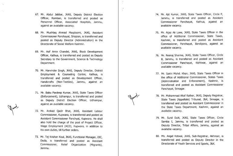 Transfer News 2025 : बड़ा बदलाव, राज्य प्रशासनिक सेवा अधिकारियों के तबादले, जानें किसे क्या सौंपी जिम्मेदारी?