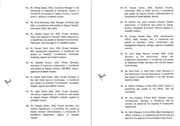 Transfer News 2025 : बड़ा बदलाव, राज्य प्रशासनिक सेवा अधिकारियों के तबादले, जानें किसे क्या सौंपी जिम्मेदारी?