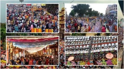 राजवाड़ा बाजार में सज गई रौनक, मां लक्ष्मी के स्वागत के लिए तैयार हर दुकान