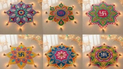 5 मिनट में सजाएं घर की चौखट, बनाएं ये आसान 6 Rangoli Designs जिसपर टिक जाए हर किसी की नजर