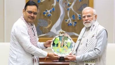 दिल्ली में CM भजनलाल शर्मा की पीएम मोदी से मुलाकात, विकास योजनाओं और राजनीतिक हालात पर हुई चर्चा