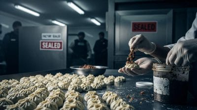 इंदौर में ज़हरीले मोमोज का कांड! बिना लाइसेंस फैक्ट्री सील, 150 किलो जहरीला मटेरियल जब्त