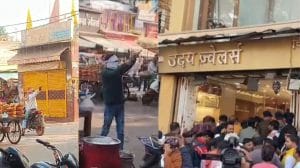 बाजार में खुलेआम फायरिंग करने वाले बदमाशों से SP का हुआ सामना, बाइक, मोबाइल छोड़कर जंगल में फरार, सर्चिंग जारी