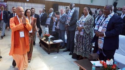 विश्व के न्यायाधीशों के सम्मेलन में बोले सीएम योगी, न्याय प्रत्येक नागरिक की सुरक्षा, स्वावलंबन और उनके उन्नत भविष्य का आधार बनना चाहिए