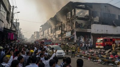 जबलपुर में भीषण आग! कपड़ों और जूतों के गोदाम से उठी लपटें, मार्केट में मचा हड़कंप