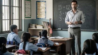 महिला टीचर की जगह बच्चों को पढ़ा रहा था पति, मामला खुलते सामने आई कई बातें