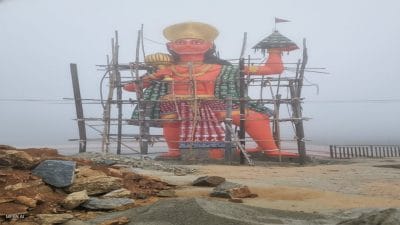 51 फीट ऊँची हनुमान प्रतिमा बनी श्रद्धा का केंद्र, सिंगरौली के वार्ड 45 नौगढ़ में उमड़ा जनविश्वास
