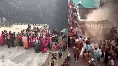 चंबा में शादी समारोह के दौरान हादसा, घर की छत गिरने से 20 से 25 लोग मलबे में दबे