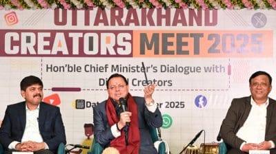 देहरादून क्रिएटर्स मीट में बोले CM धामी- ‘इन्फ्लुएंसर अब सोशल चेंज मेकर्स’, उत्तराखंड की नई सोशल मीडिया नीति का किया ऐलान