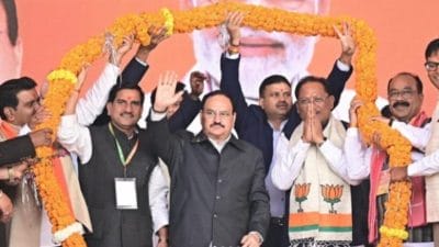 छत्तीसगढ़ सरकार के 2 साल पूरे, ‘जनादेश परब’ में शामिल हुए जेपी नड्डा, कहा- नक्सलवाद को जड़ से करेंगे खत्म