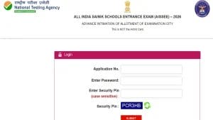 AISSEE City Intimation Slip